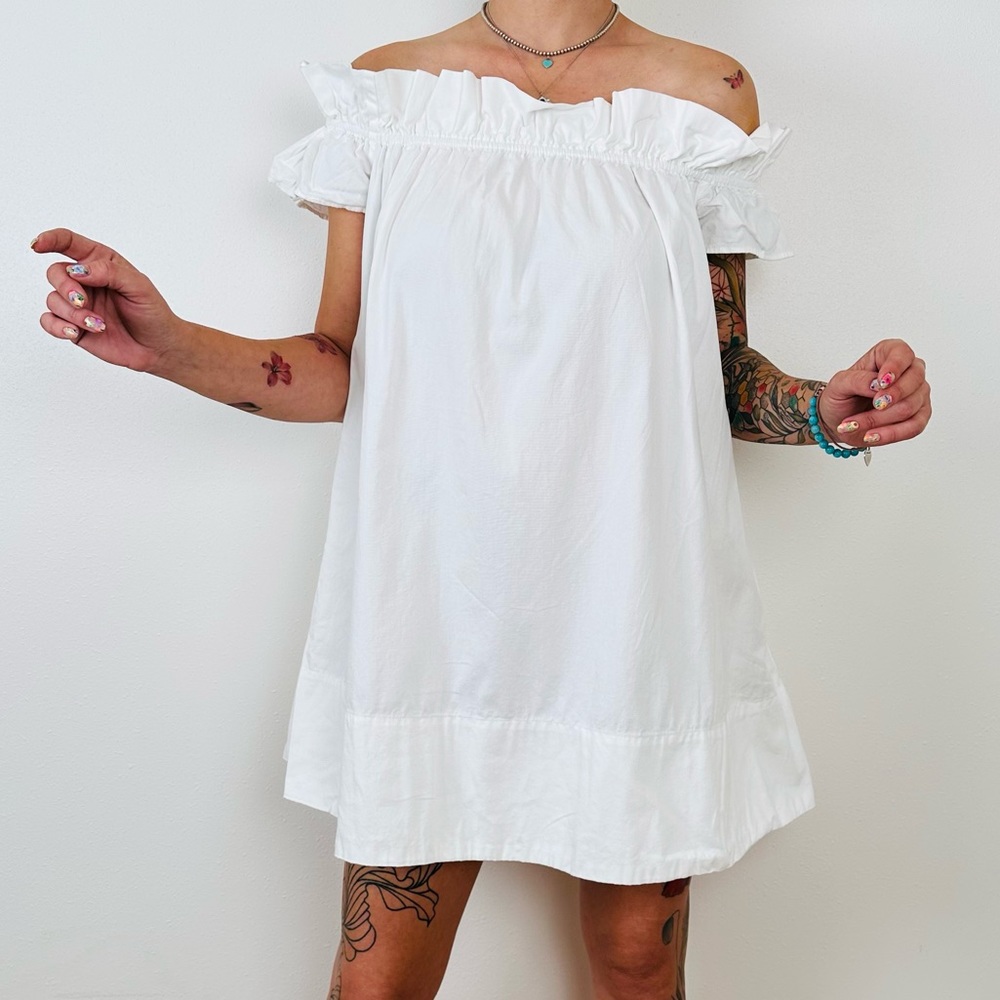 Free people off shoulder mini dress - Picture 2 of 11